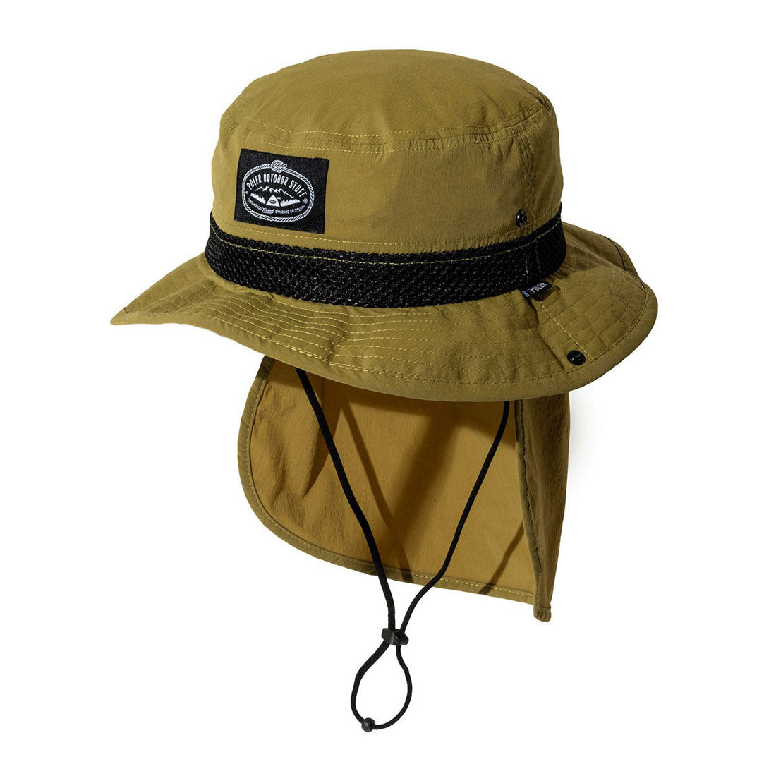 ポーラー POLeR POLER 2WAY DRAW+SUNGUARD BRIM HAT(ポーラー 2ウェイ ドロー サンガード ブリム ハット) (OLIVE) OLIVE