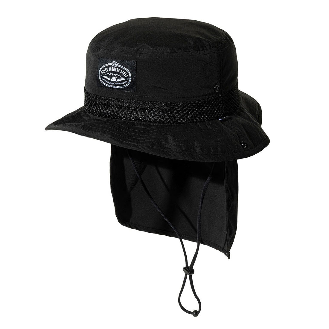 ポーラー POLeR POLER 2WAY DRAW+SUNGUARD BRIM HAT(ポーラー 2ウェイ ドロー サンガード ブリム ハット) (BLACK) BLACK