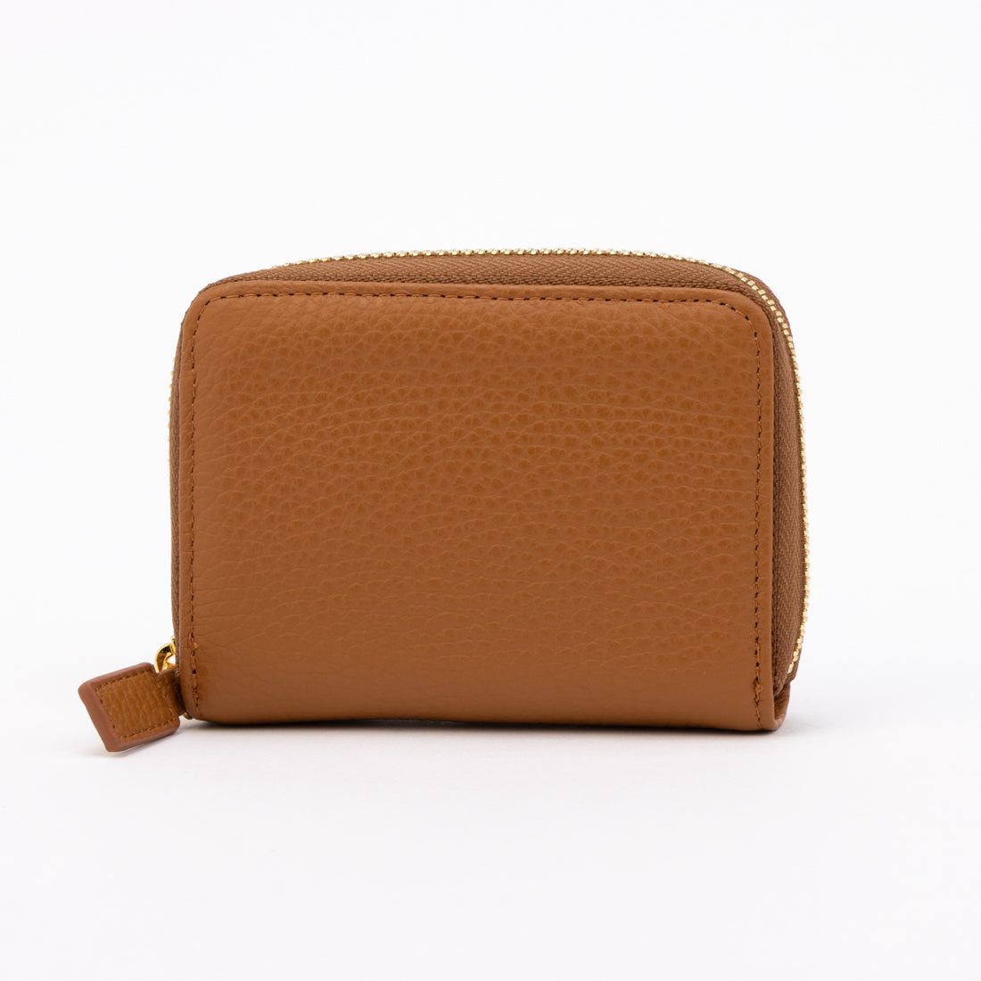 ポップフル popful 本革 ラウンドファスナー カードケース スキミング防止 ジャバラ(キャメル) キャメル