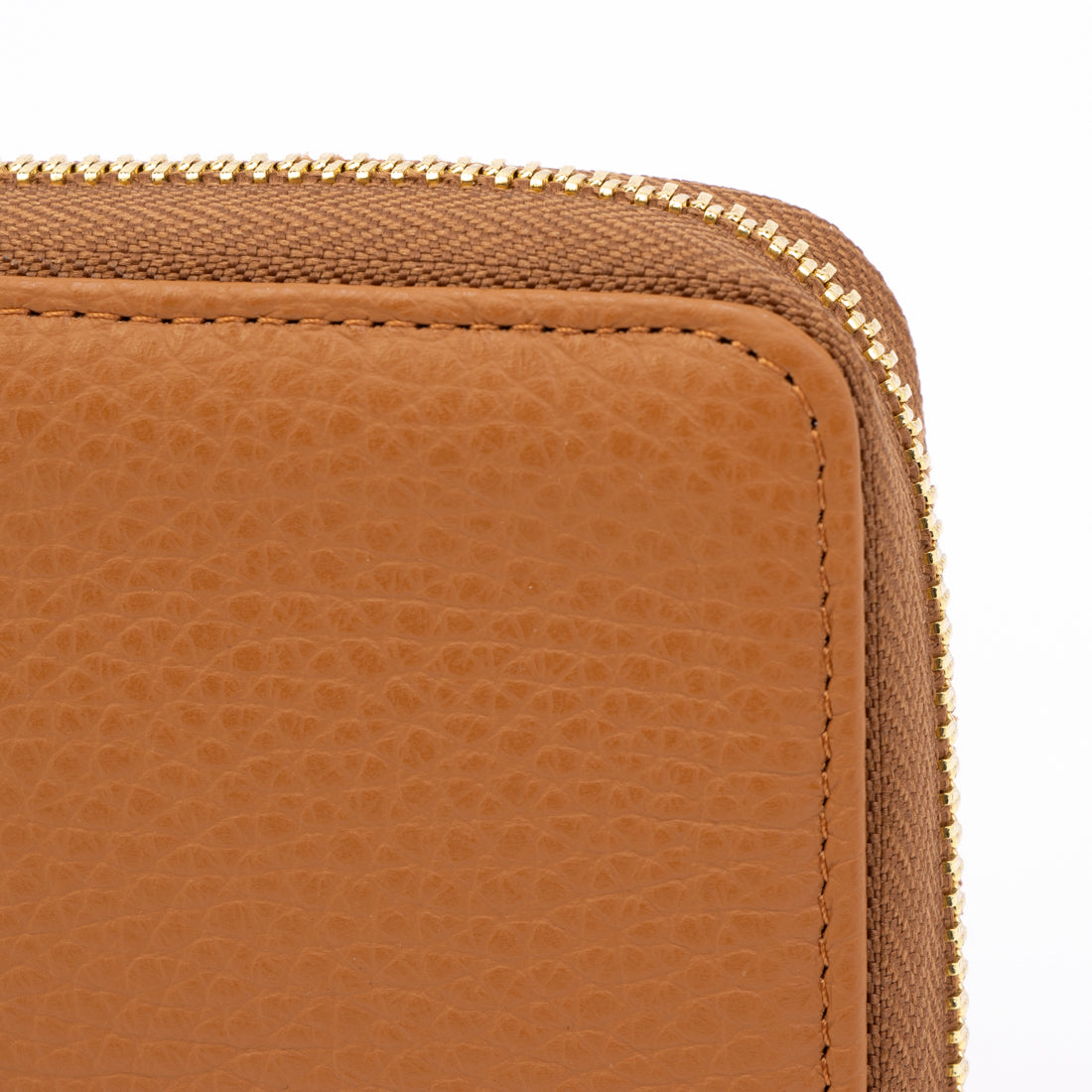 ポップフル popful 本革 ラウンドファスナー カードケース スキミング防止 ジャバラ(キャメル) キャメル