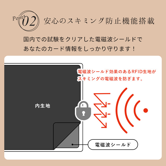 ポップフル popful 本革 ラウンドファスナー カードケース スキミング防止 ジャバラ(キャメル) キャメル
