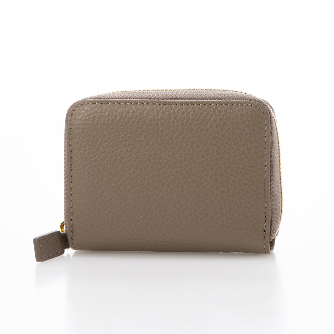 ポップフル popful 本革 ラウンドファスナー カードケース スキミング防止 ジャバラ(ベージュ) ベージュ