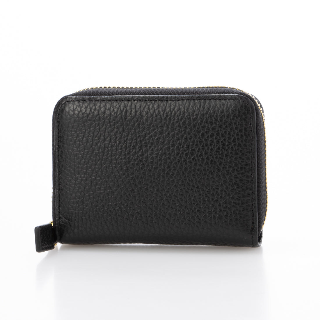 ポップフル popful 本革 ラウンドファスナー カードケース スキミング防止 ジャバラ(ブラック) ブラック