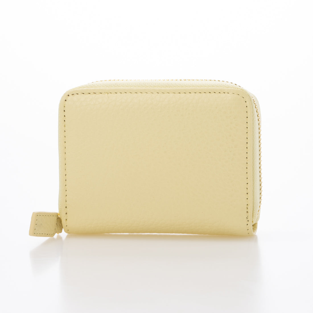 ポップフル popful 本革 ラウンドファスナー カードケース スキミング防止 ジャバラ(イエロー) イエロー