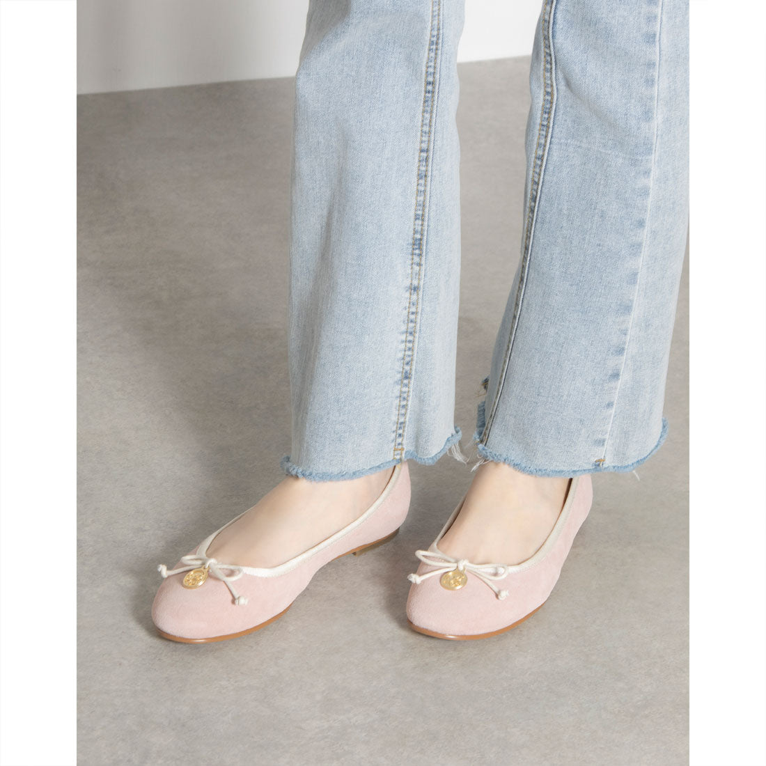 プロデュイ パルフェ PRODUIT PARFAIT スエード バレエシューズ