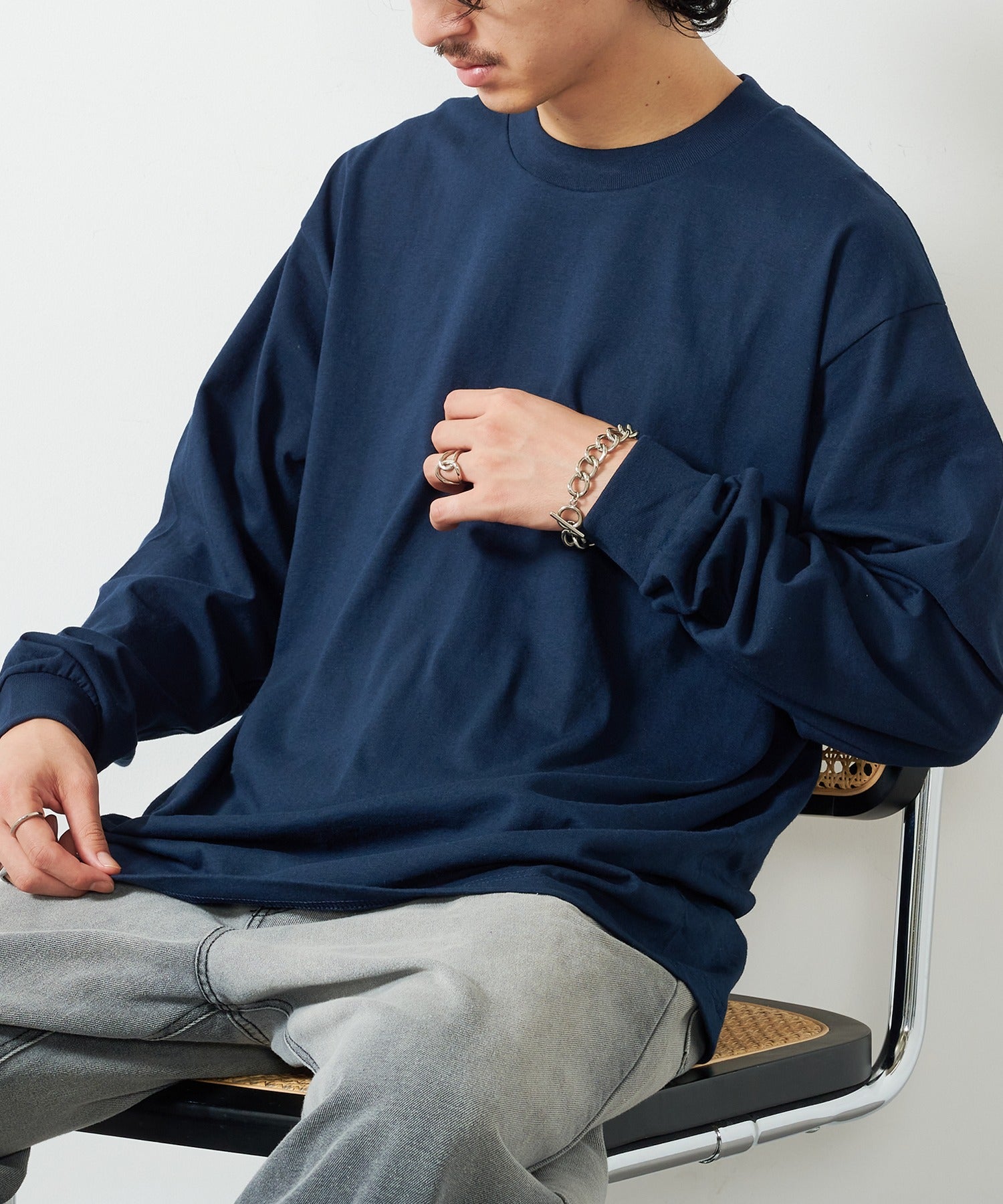 プロクラブ PRO CLUB 6.5ozヘビーロングスリーブTシャツ ロンT PROC-T0045 MURS (ネイビー) ネイビー