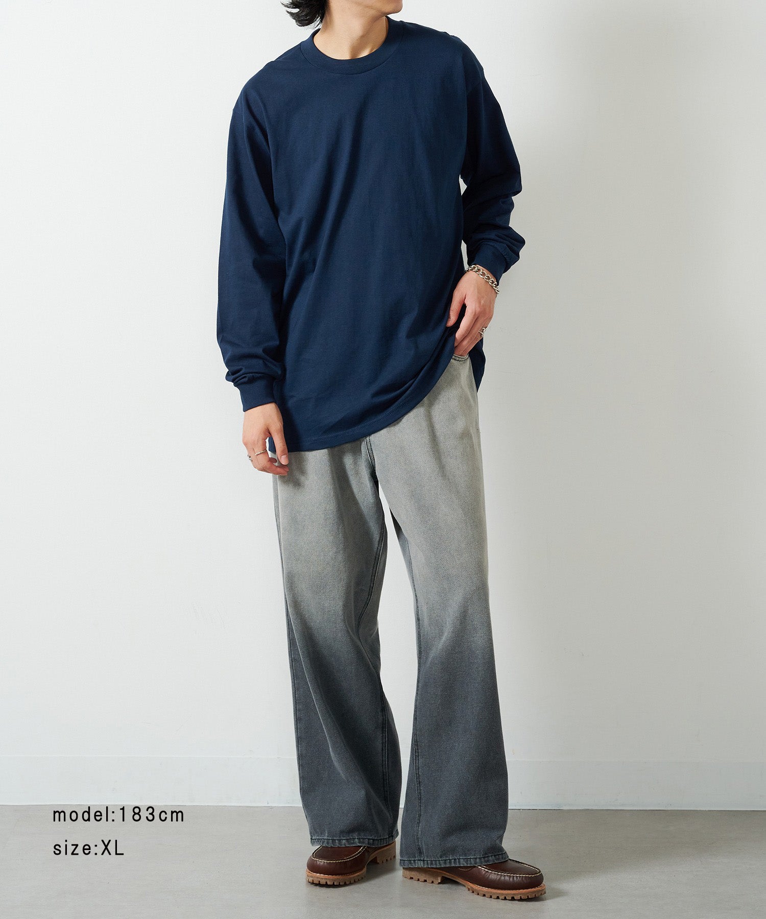 プロクラブ PRO CLUB 6.5ozヘビーロングスリーブTシャツ ロンT PROC-T0045 MURS (ネイビー) ネイビー