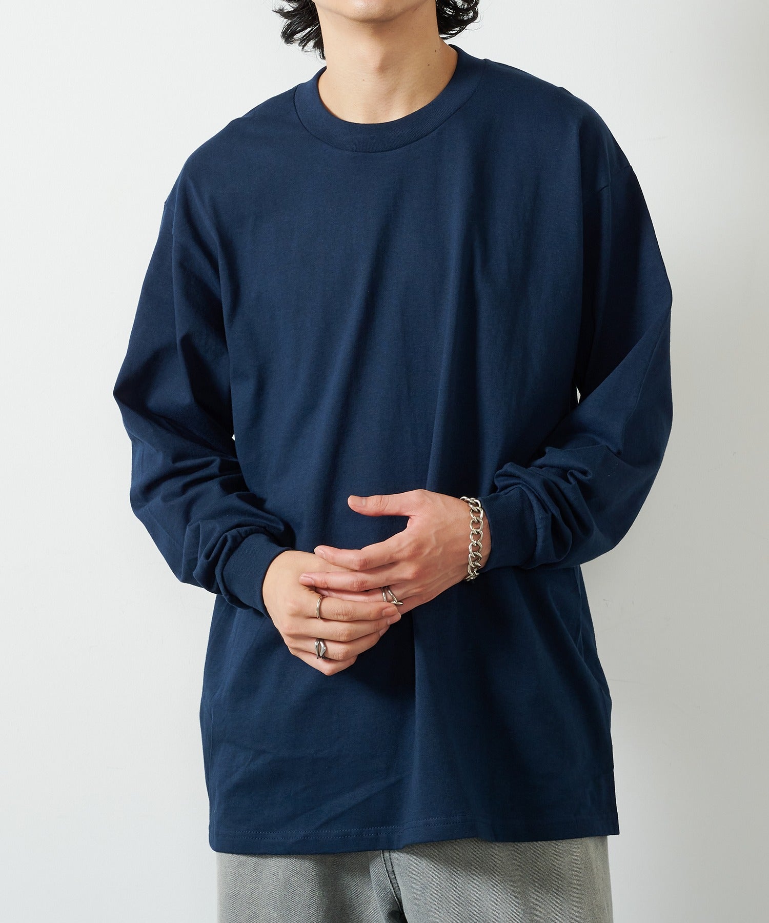 プロクラブ PRO CLUB 6.5ozヘビーロングスリーブTシャツ ロンT PROC-T0045 MURS (ネイビー) ネイビー