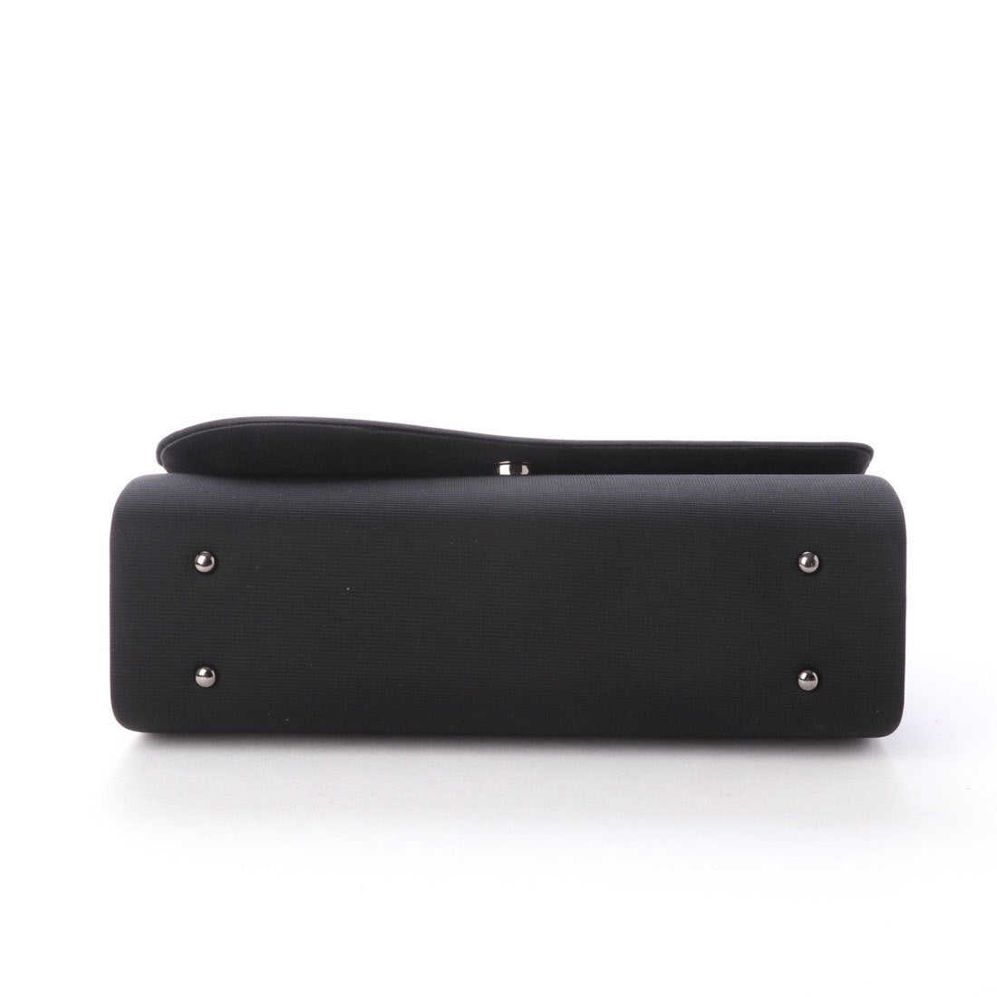 プレンドレ ラ ジョア prendre la joie 【Prendre la joie】喪服・礼服 サテン切り替え波型ブラックフォーマルバッグ