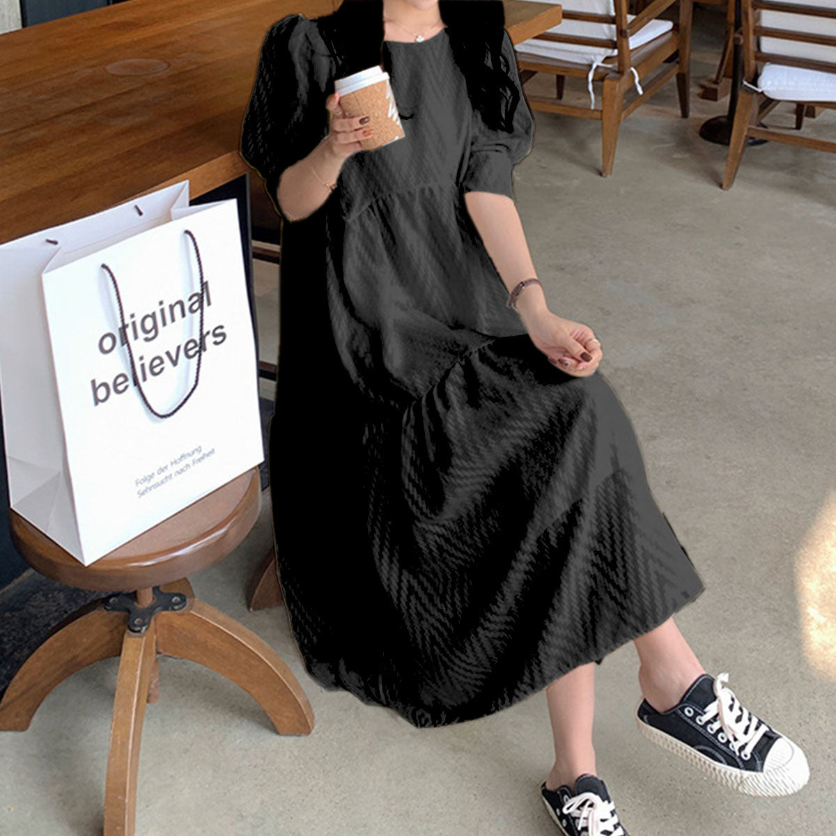 プライベートビーチ privatebeach シアーティアードロングワンピース