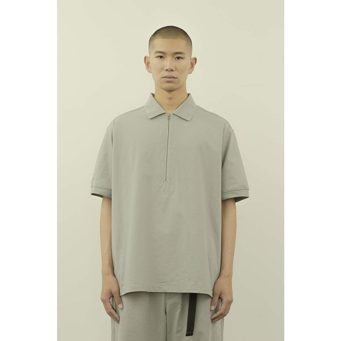 プリセプト PRECEPT PRECEPT MESH KNIT HAIF ZIP S/S SHIR(プリセプト ブリーズニット 半袖ハーフジップシャツ) (GRAY) GRAY