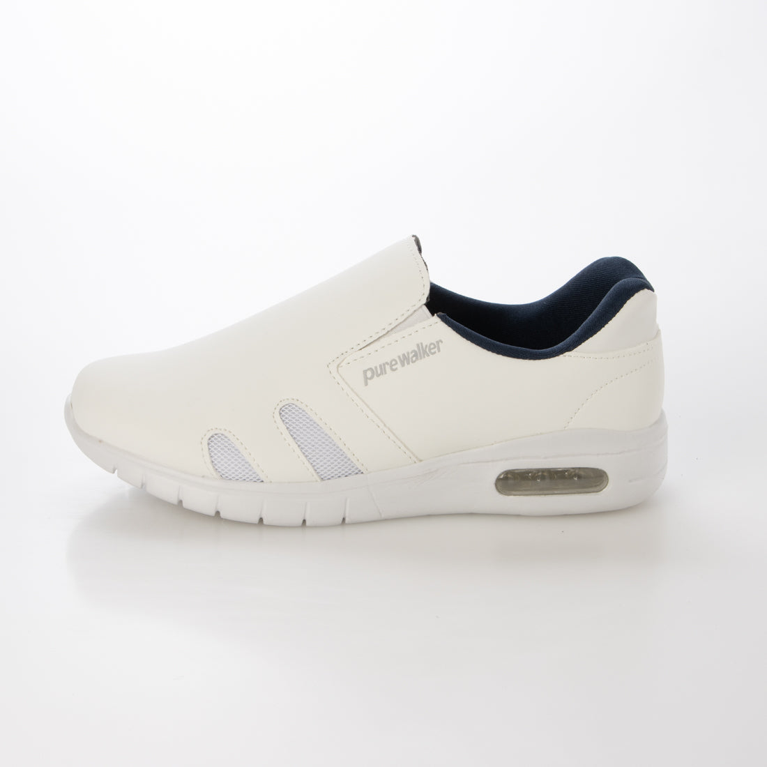 ピュアウォーカー pure walker レディーススライドフィットスニーカー (NV) NV