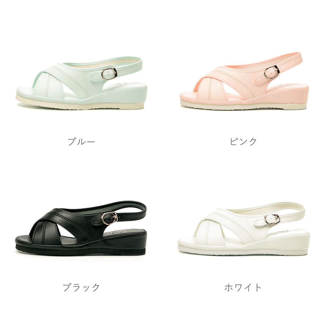 ピュアウォーカー pure walker ナース サンダル ナースサンダル ナースシューズ オフィスサンダル シューズ 疲れない 静音 厚底 レディース ベーシック 7602 SS S M L LL