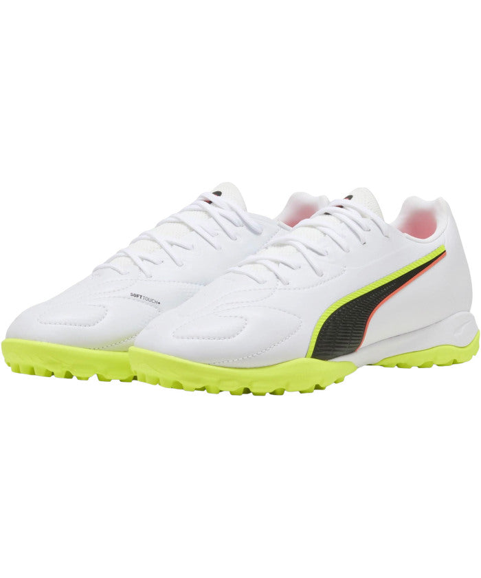 プーマ PUMA プーマ PUMA サッカー キング 20 マッチ TT+MID JR 10849001 (PUMAWHITE-GLOWINGRED-YELL) PUMAWHITE-GLOWINGRED-YELL