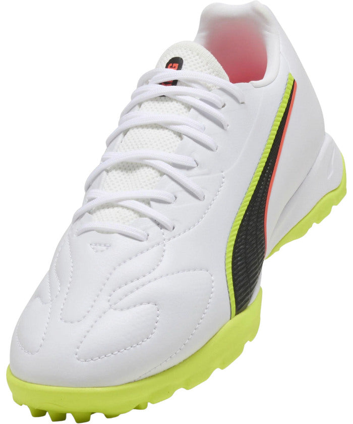 プーマ PUMA プーマ PUMA サッカー キング 20 マッチ TT+MID JR 10849001 (PUMAWHITE-GLOWINGRED-YELL) PUMAWHITE-GLOWINGRED-YELL