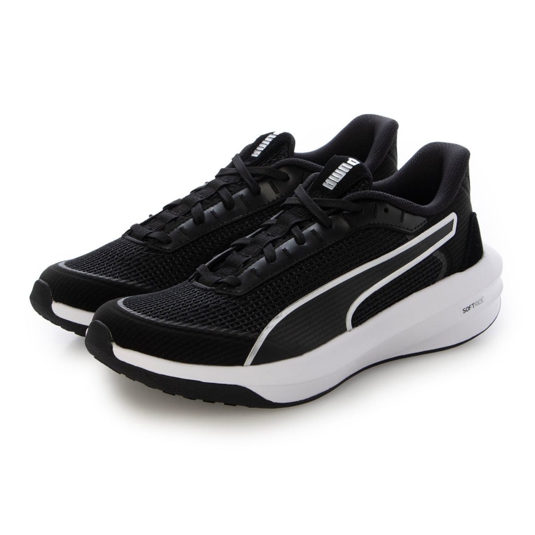 プーマ PUMA レディース スニーカー ウィメンズ ソフトライド コートニー ランニングシューズ 312037 (ブラック) ブラック