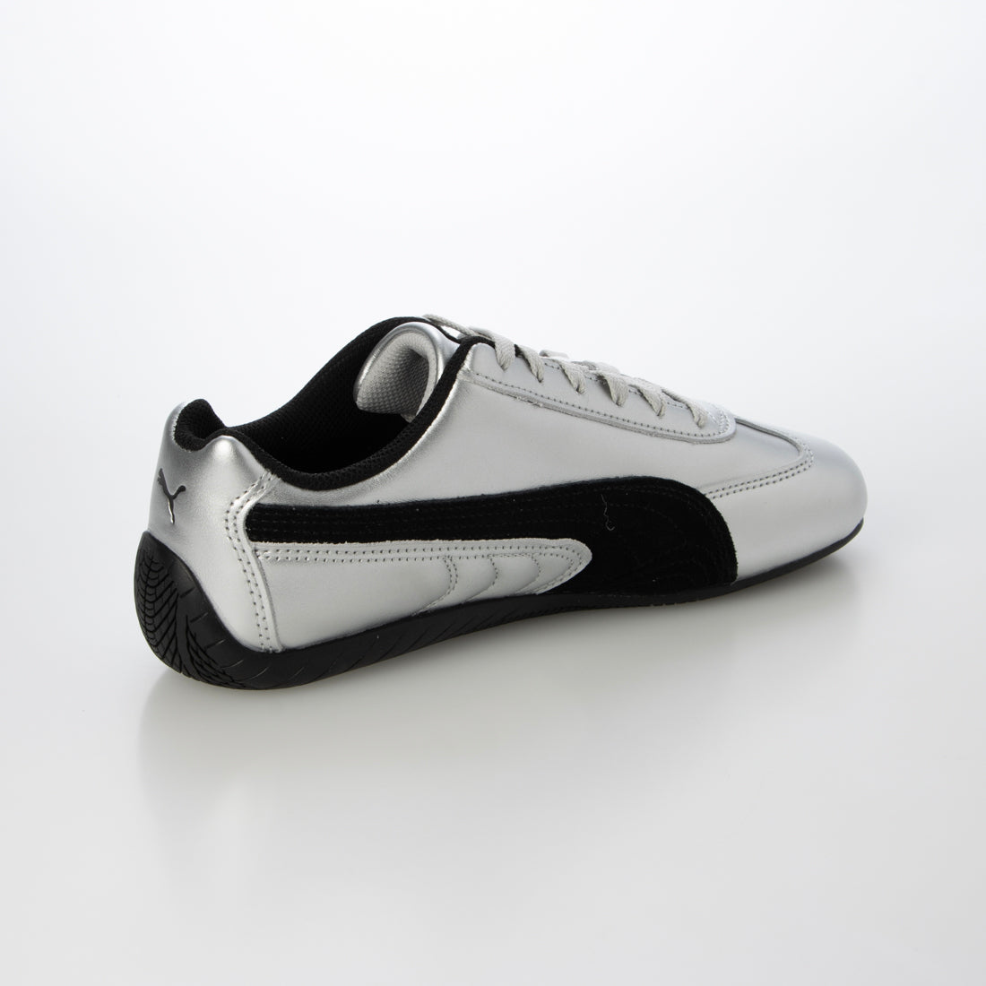 プーマ PUMA Speedcat Metallic スピードキャット メタリック 403689 シルバー 銀 スニーカー ドライビングシューズ レディース (Silver-Black) Silver-Black