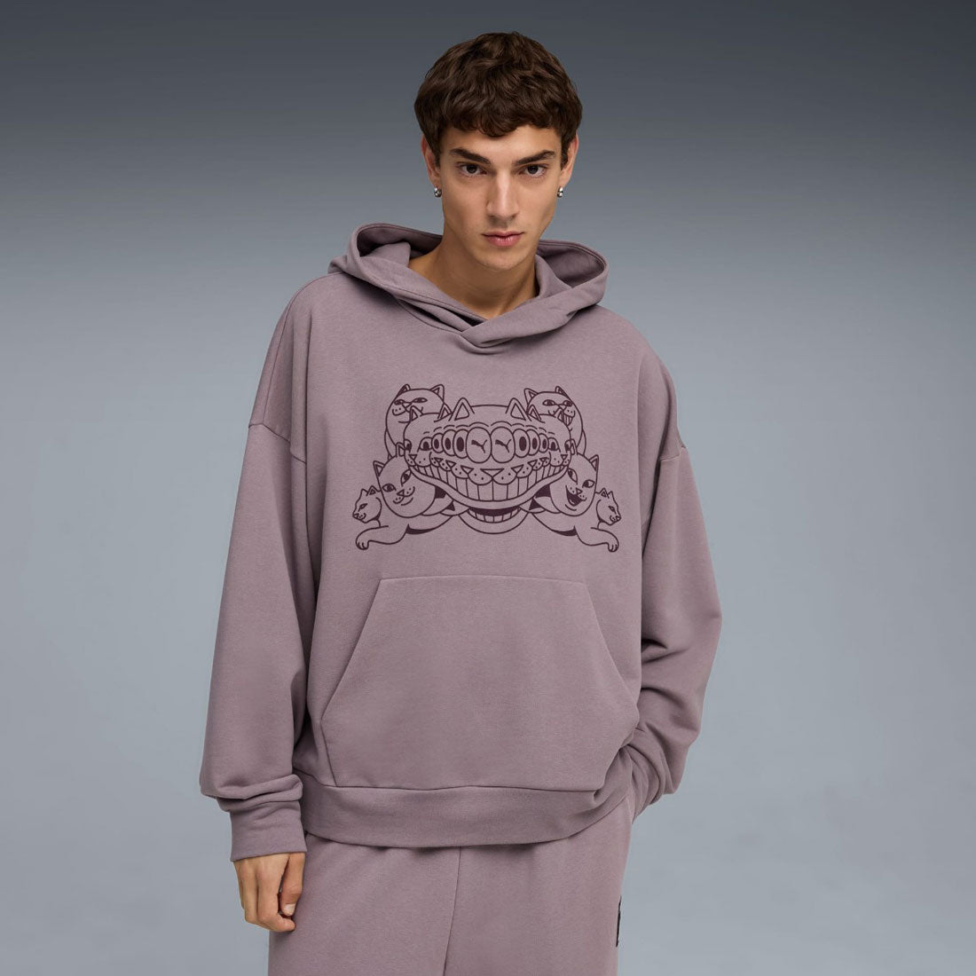 プーマ PUMA PUMA x RIPNDIP ボクシー グラフィック フーディ(PUMA x RIPNDIP BOXY GRAPHIC HOODIE) (Plum Jam) Plum Jam