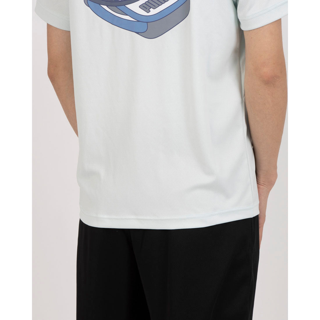 プーマ PUMA グラフィック ラン スローガンTシャツ(ピースフルブルー) ピースフルブルー