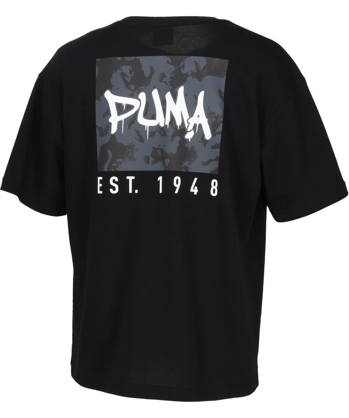 プーマ PUMA プーマ PUMA ESS ELEVATED MX SS カモ BK PT T シャツ 693749 (01 PUMABLACK) 01 PUMABLACK