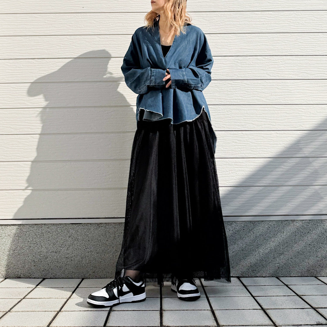 キュー Q メッシュドッキングスカート (ブラック) ブラック