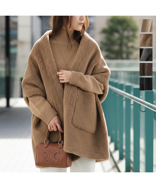 クチューム QTUME QTUME ケープ 24516 テディライク ボア×スウェード (10/ベージュ) 10/ベージュ