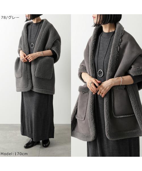 クチューム QTUME QTUME ケープ 24516 テディライク ボア×スウェード (10/ベージュ) 10/ベージュ