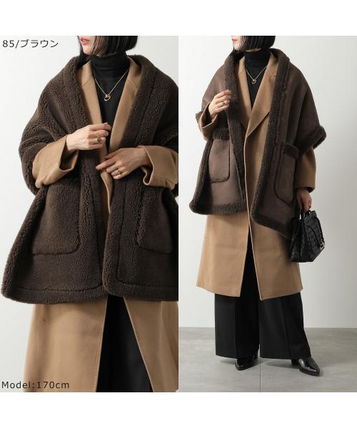 クチューム QTUME QTUME ケープ 24516 テディライク ボア×スウェード (10/ベージュ) 10/ベージュ