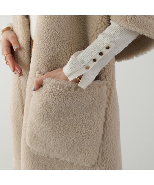 クチューム QTUME QTUME ケープ 24516 テディライク ボア×スウェード (10/ベージュ) 10/ベージュ