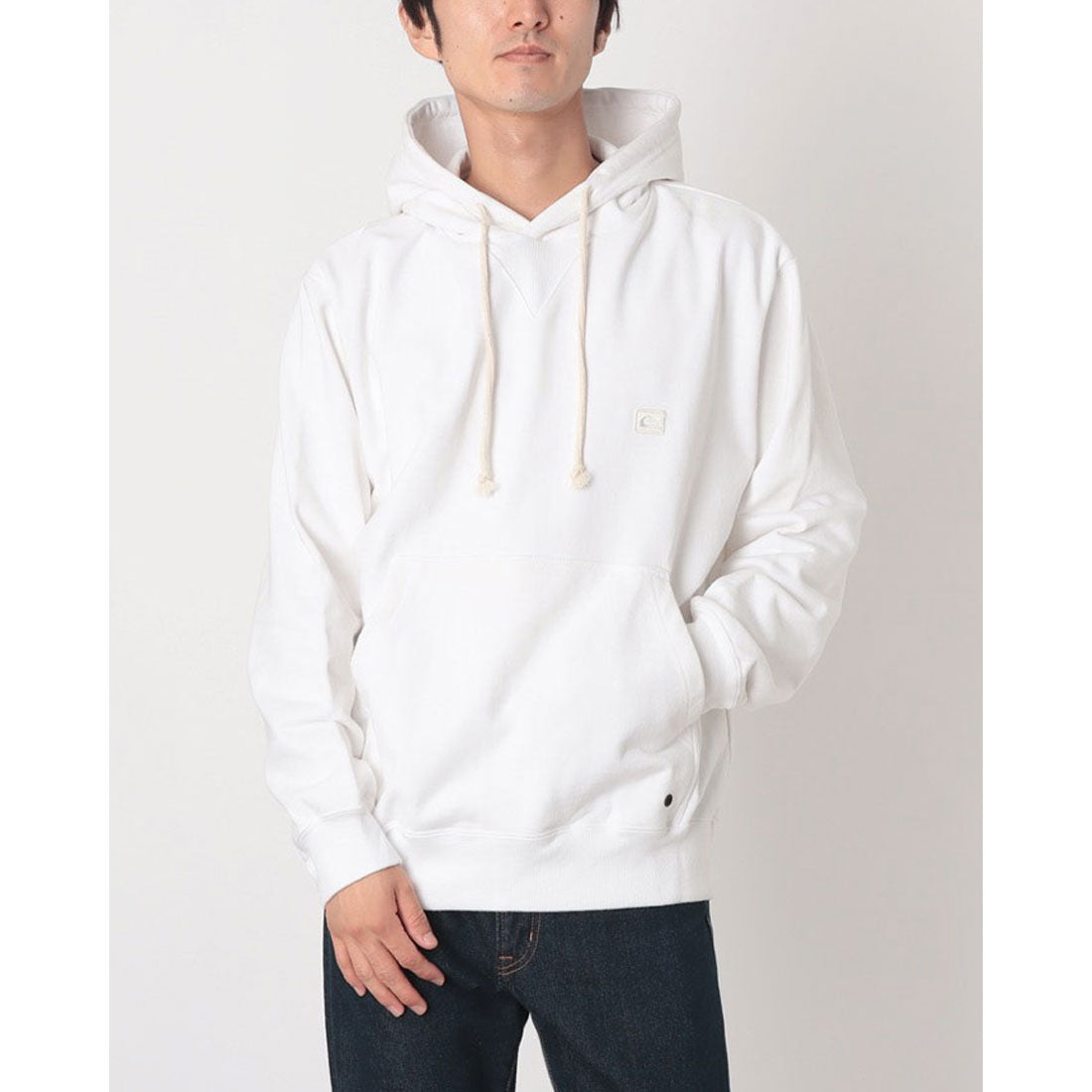 クイックシルバー QUIKSILVER QS LOGO SWEAT PARKA (WHT) WHT