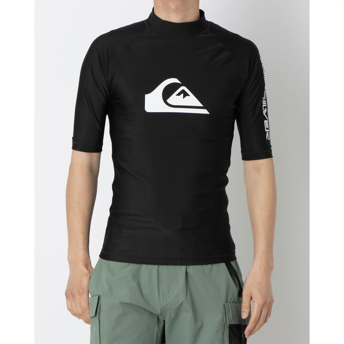 クイックシルバー QUIKSILVER ALL TIME SR ラッシュガード (ブラック1) ブラック1