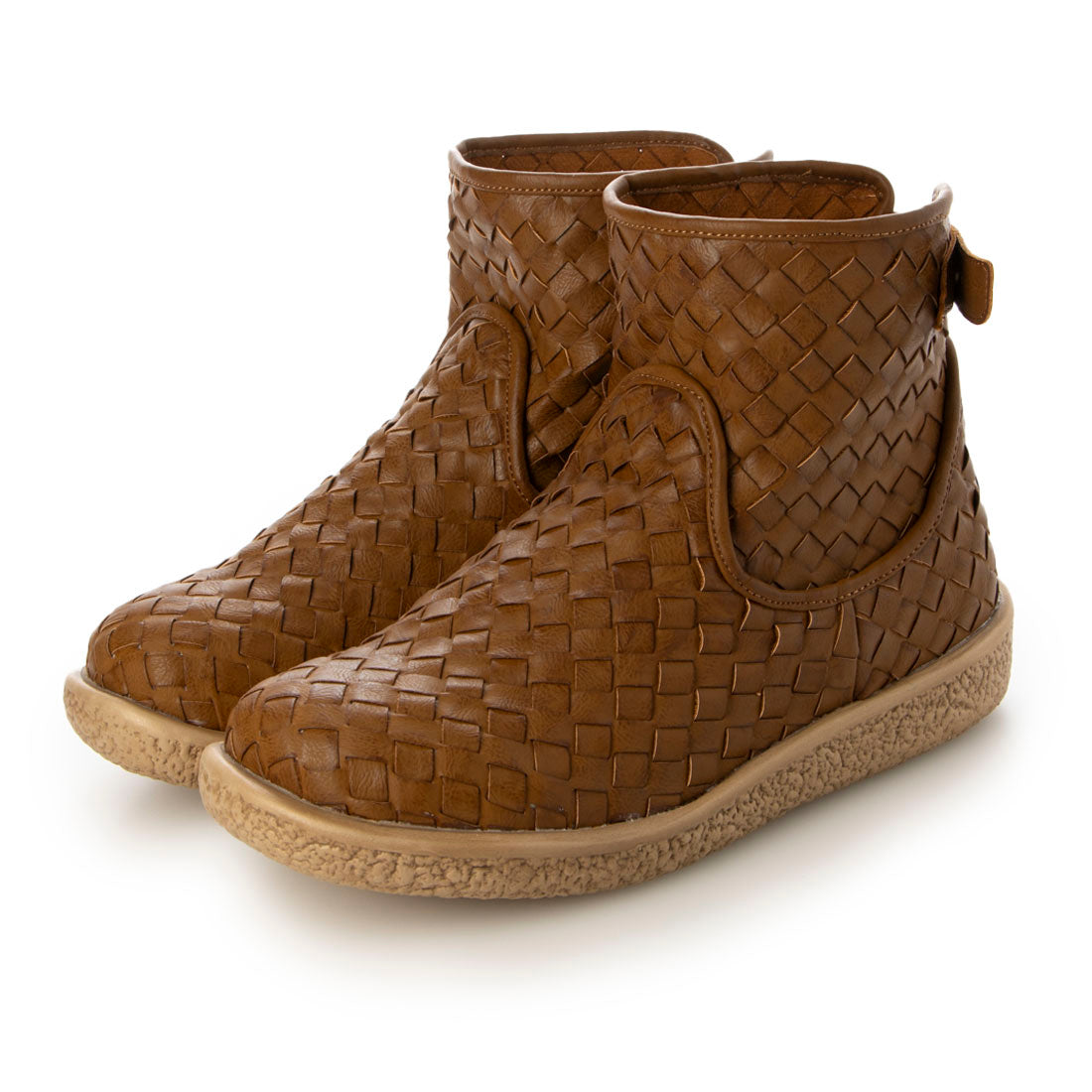 リン クローバー Rin Clover メッシュ編み込みカジュアルブーツ,CAM?