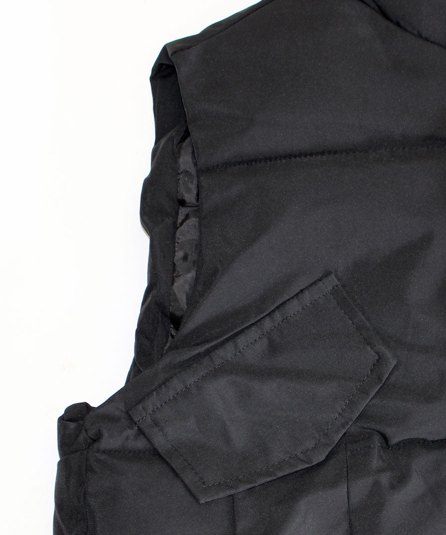 リフ Riff 中綿ベスト オーバーサイズ ダウンベスト アウター ジャケット ブルゾン 無地 (アイボリー) アイボリー