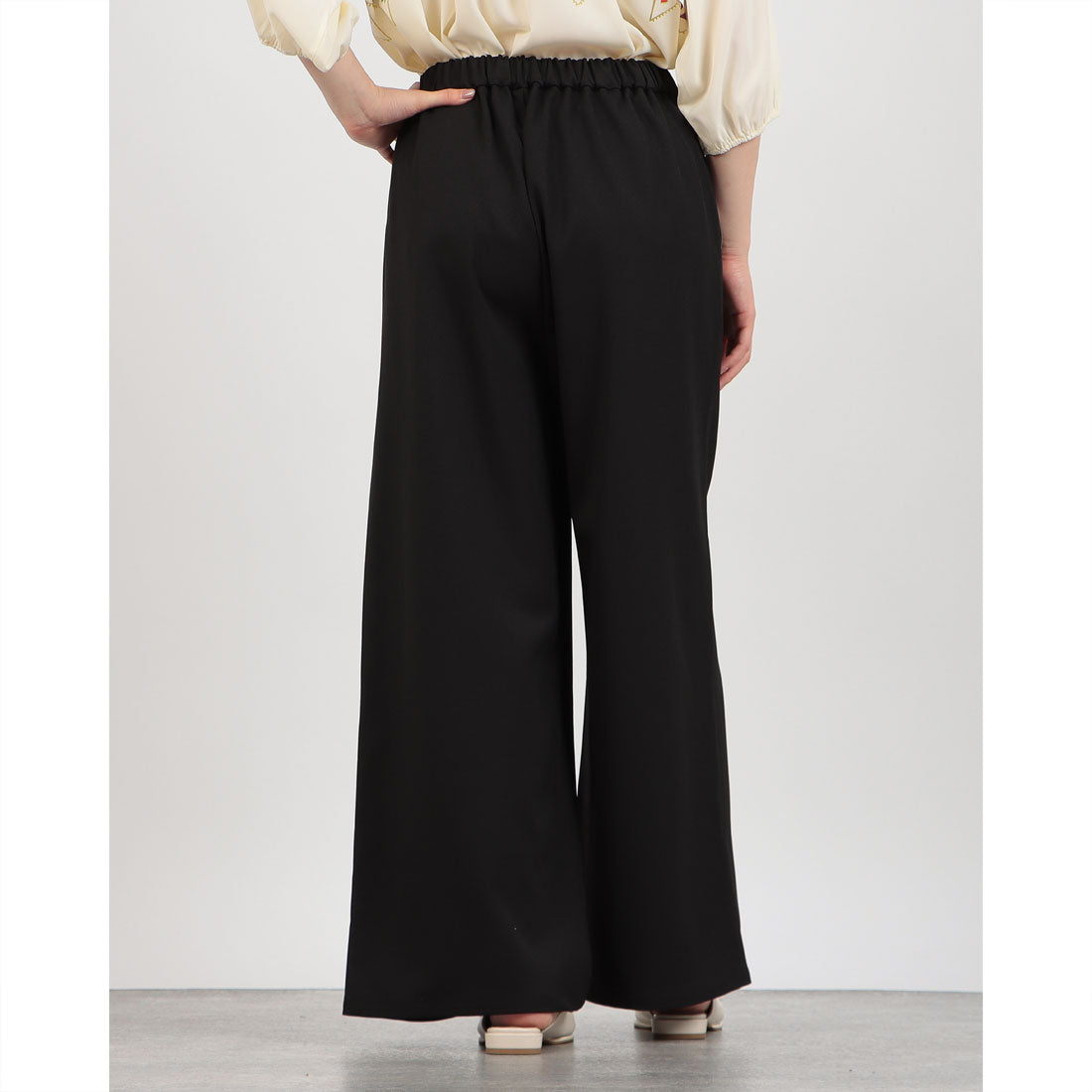 リバース プラス Re:Birth+ ラインポケットフロントタックワイドパンツ (ブラック) ブラック