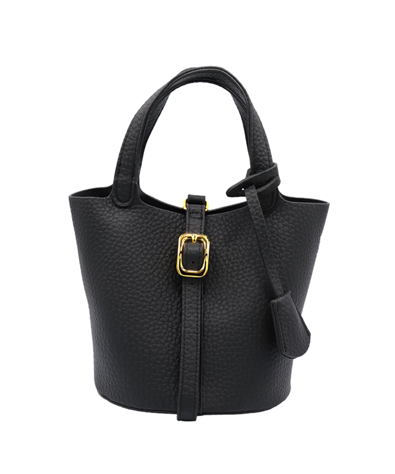 レティカ Retica フェイクレザーワンカラーポーチ付き2Wayミニバッグ (ブラック) ブラック