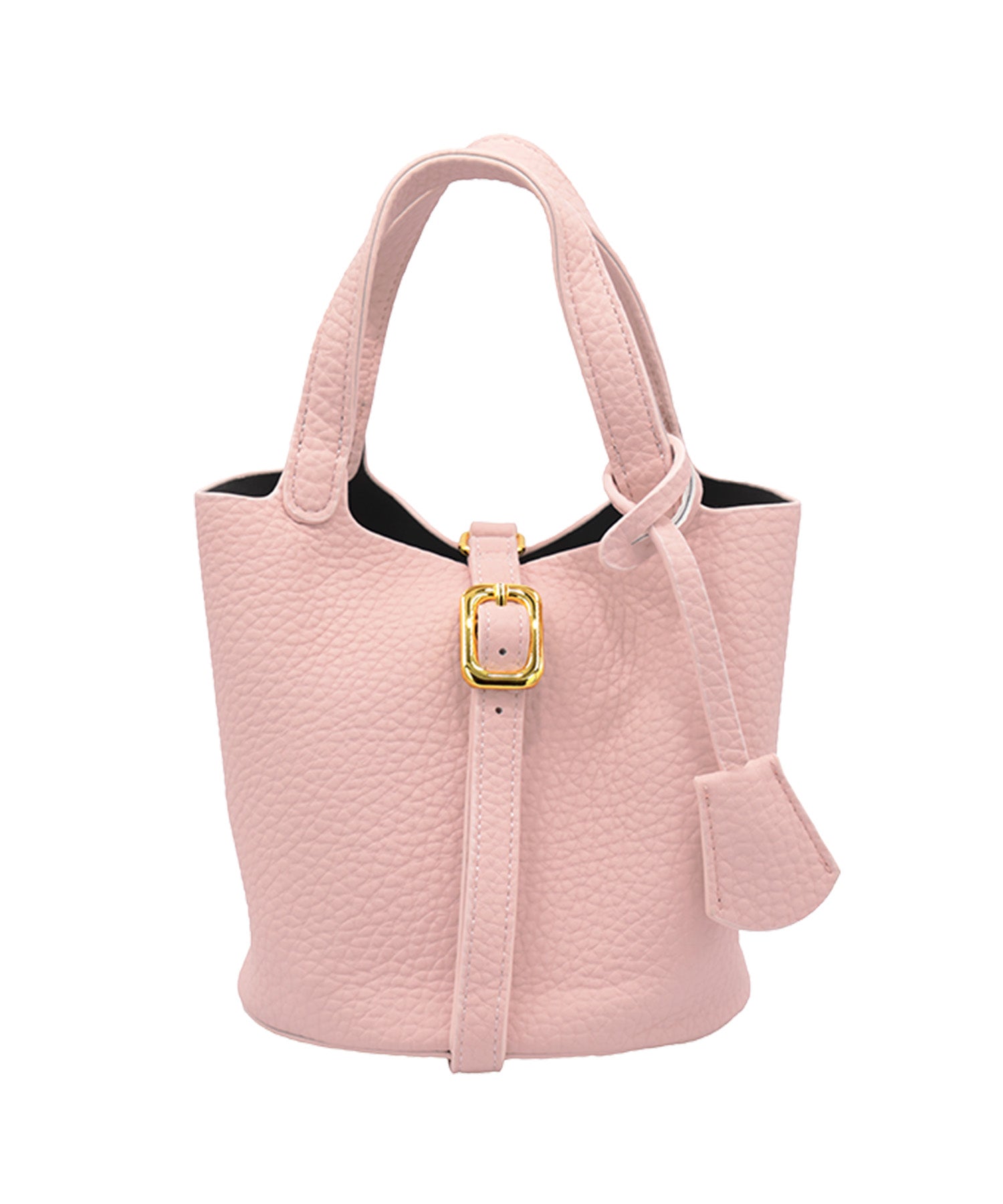 レティカ Retica フェイクレザーワンカラーポーチ付き2Wayミニバッグ (ピンク) ピンク