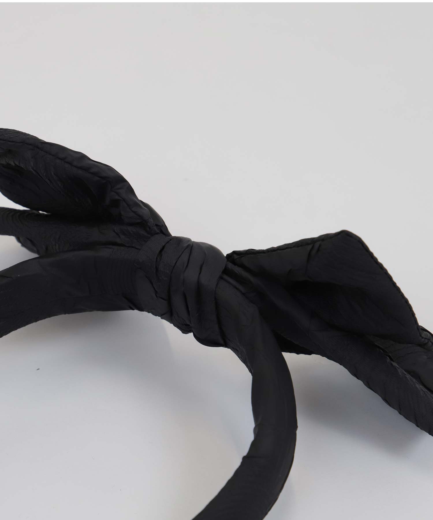 レティカ Retica ジャガードリボンカチューシャ (ブラック) ブラック