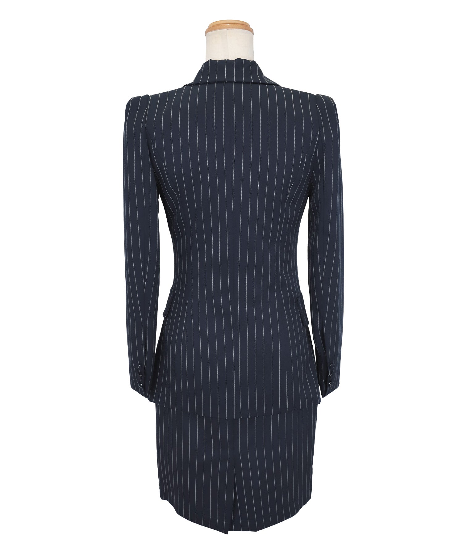 Retica Stripe Pattern Jacket Knee-Length Dress Style Ceremony Suit