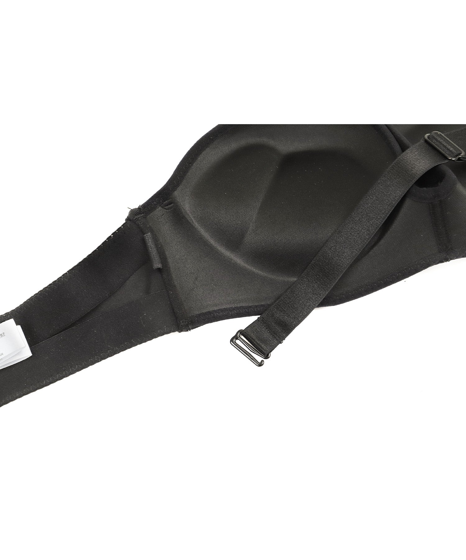 レティカ Retica ストラップレスブラ バンドゥブラ ノンワイヤー リボンビジュー付き (ブラック) ブラック