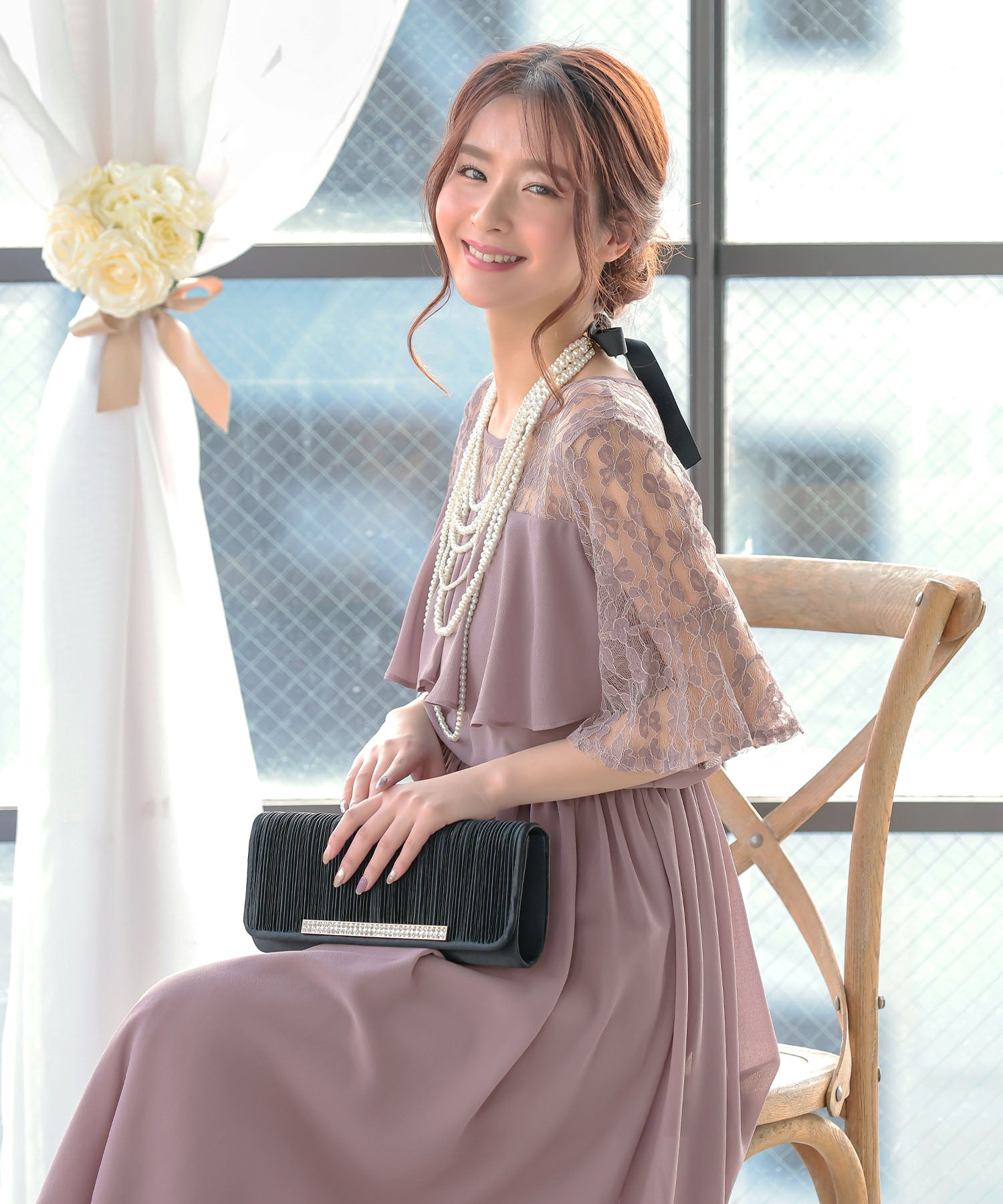 レティカ Retica レティカ Retica パーティードレス (ピンク) (ピンク) ピンク