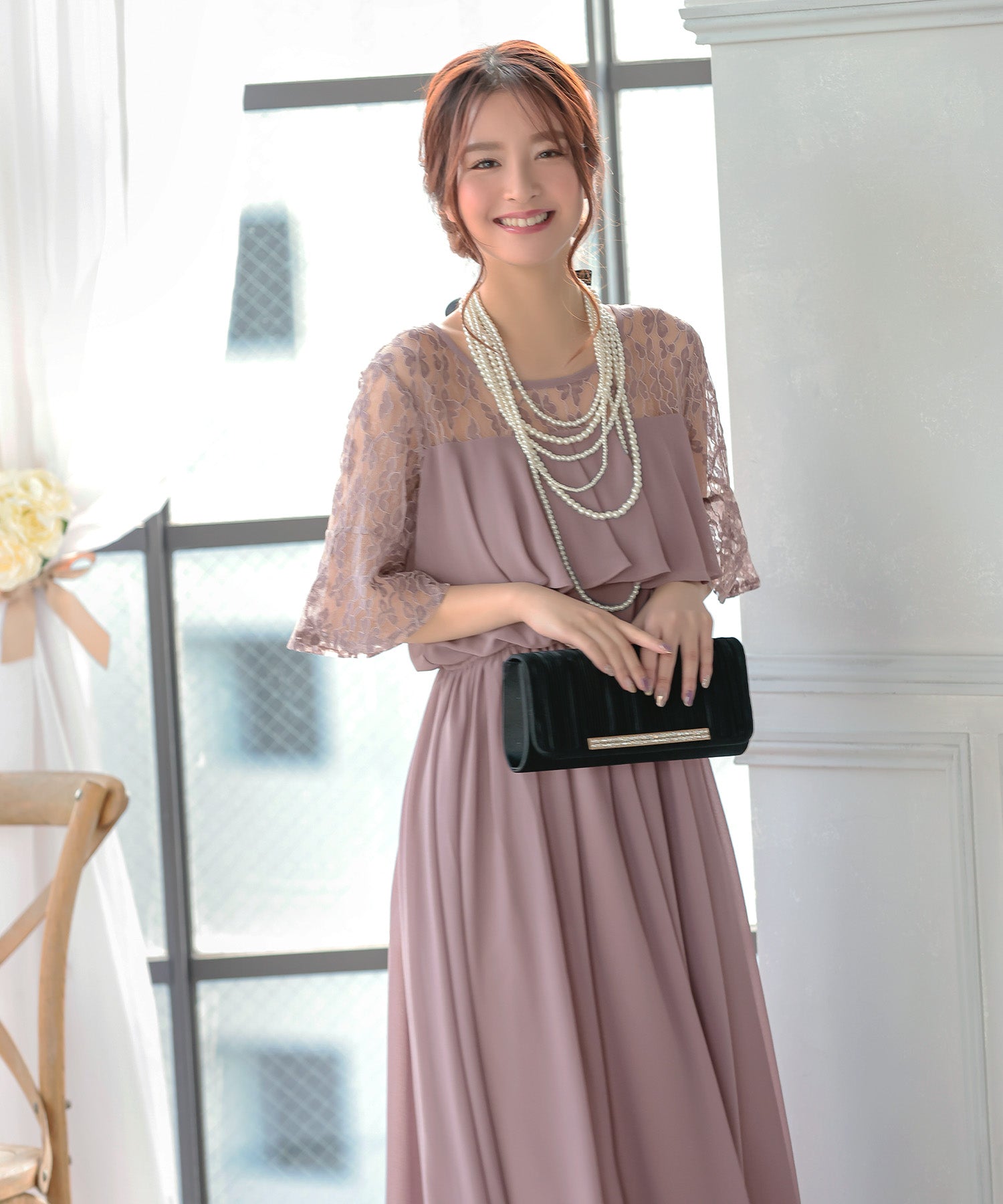 レティカ Retica レティカ Retica パーティードレス (ピンク) (ピンク) ピンク