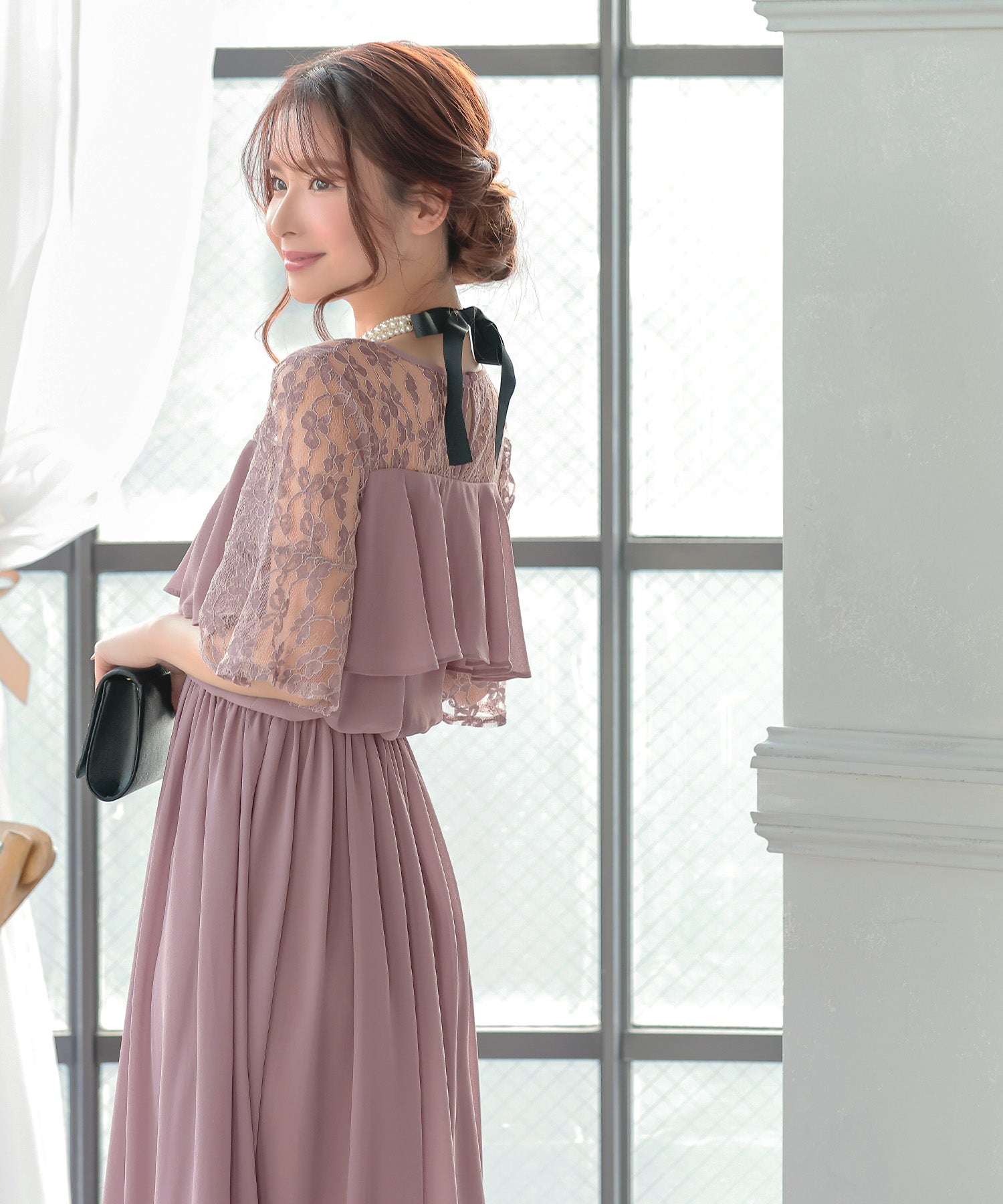 レティカ Retica レティカ Retica パーティードレス (ピンク) (ピンク) ピンク