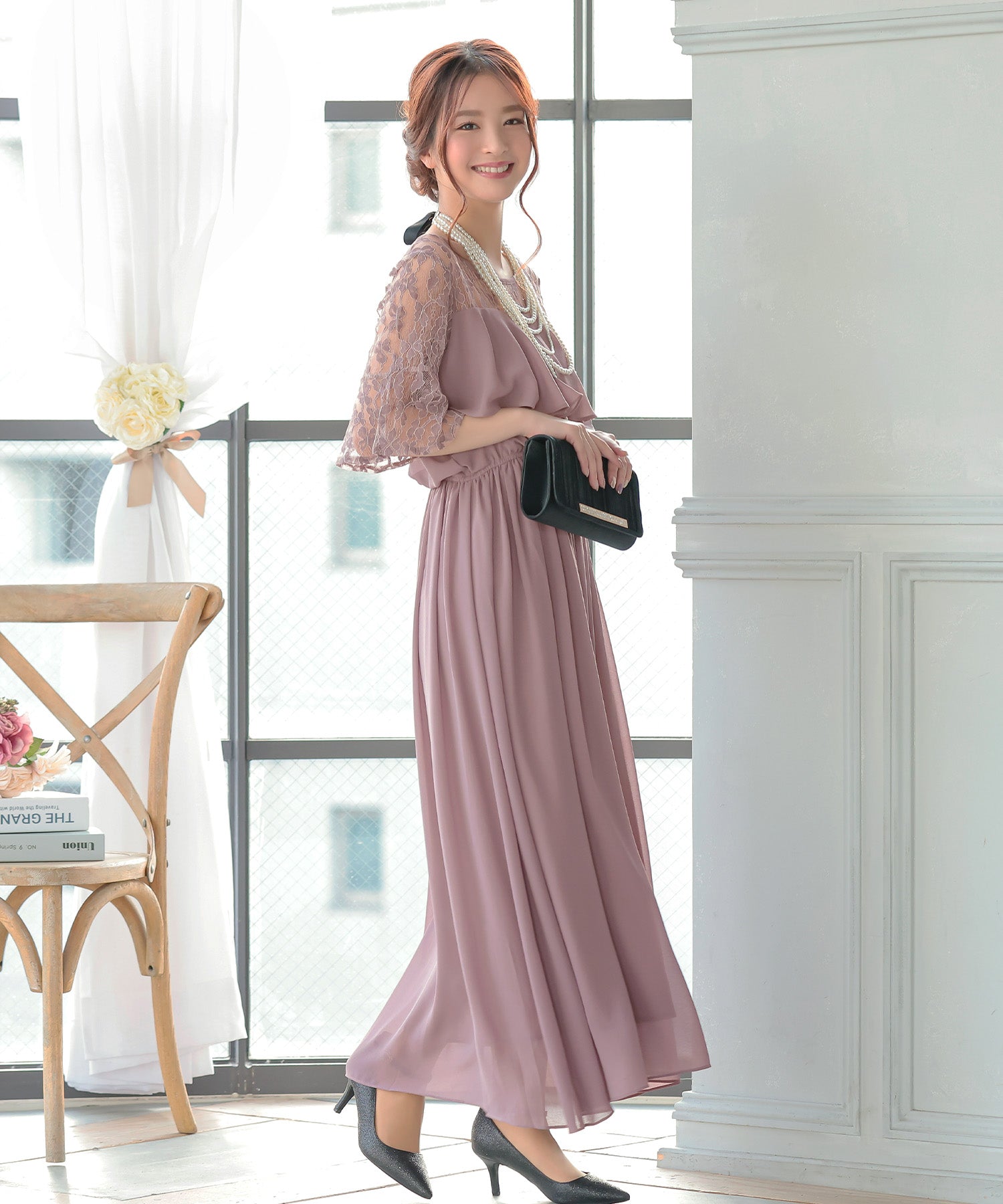 レティカ Retica レティカ Retica パーティードレス (ピンク) (ピンク) ピンク