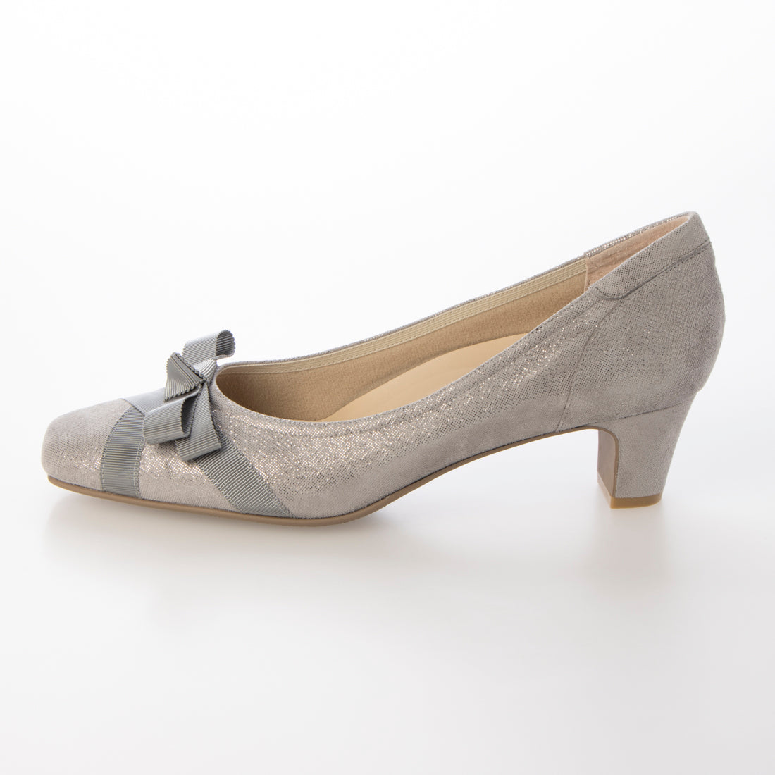 リズ ラフィーネ Riz raffinee 【3E】グログランリボンパンプス