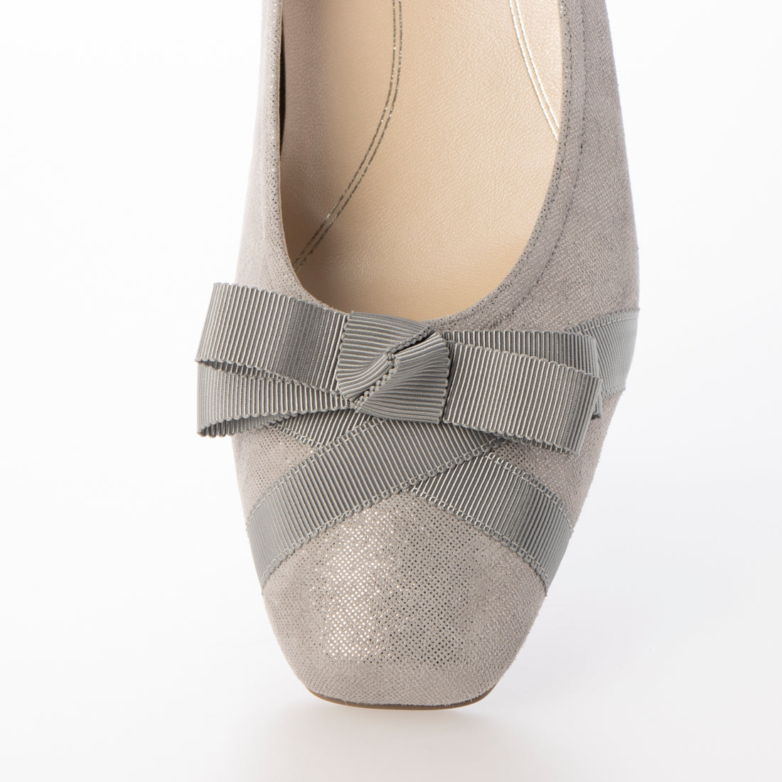 リズ ラフィーネ Riz raffinee 【3E】グログランリボンパンプス