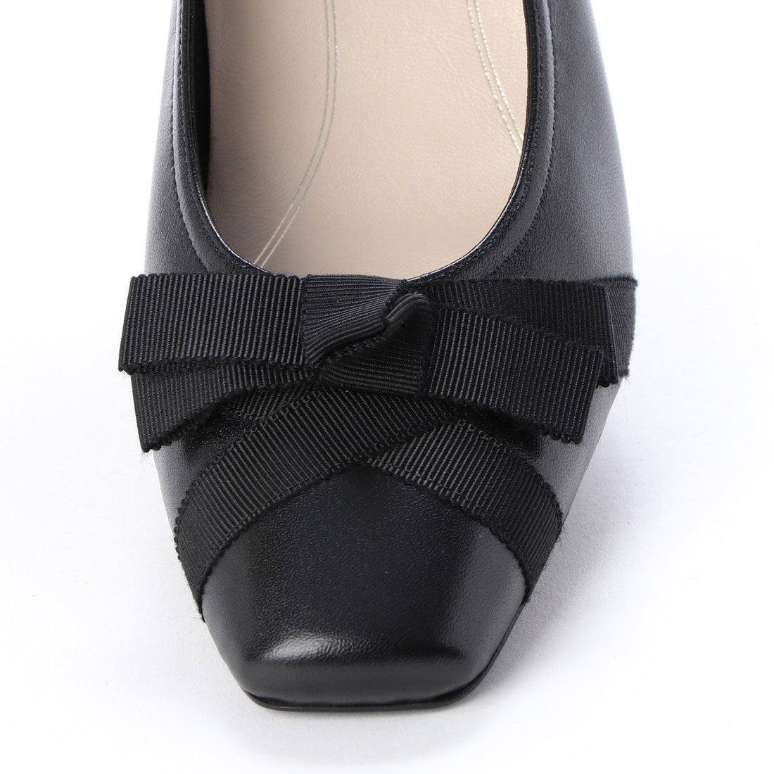 リズ ラフィーネ Riz raffinee 【3E】グログランリボンパンプス