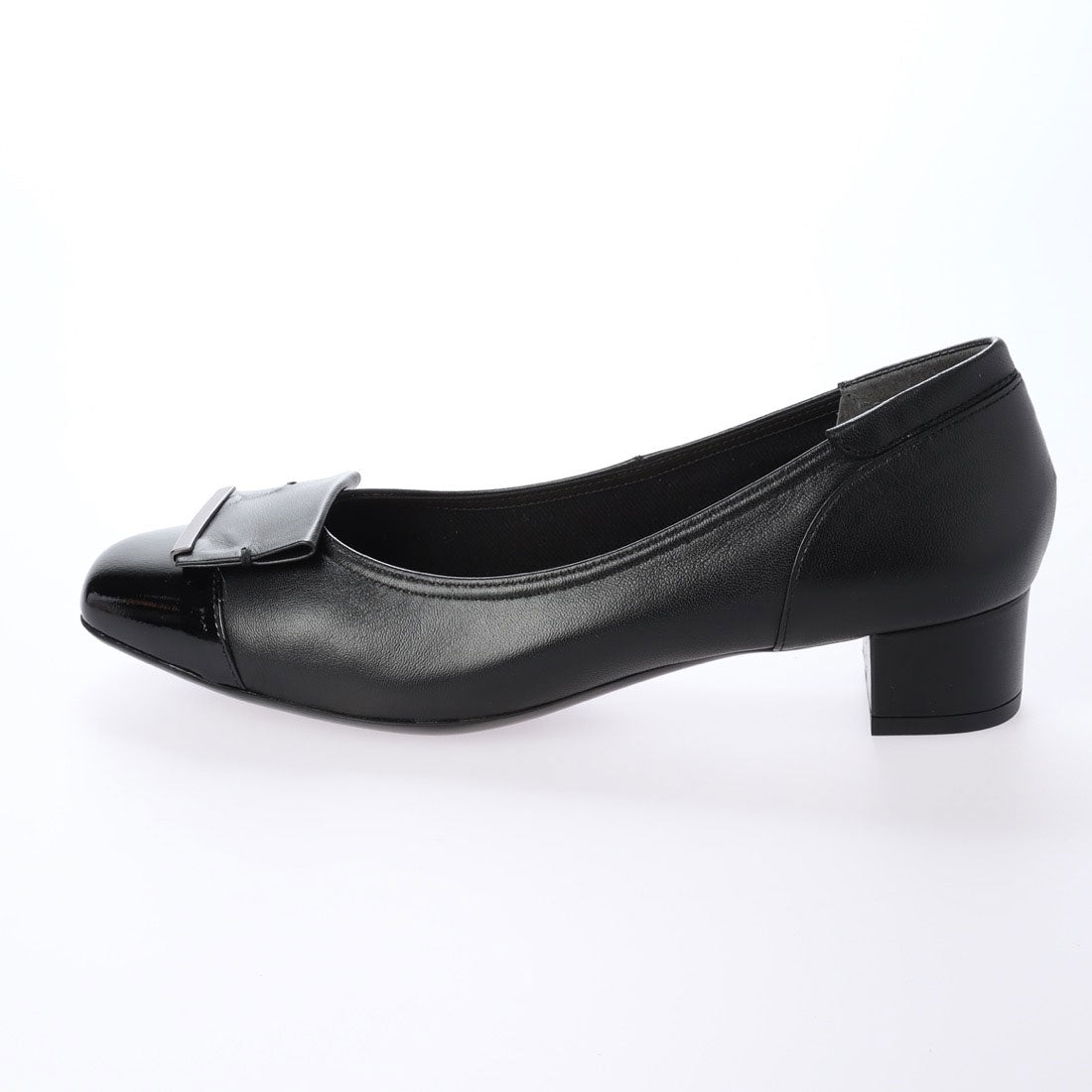 リズ ラフィーネ Riz raffinee 【3E】ローヒールスクエアパンプス