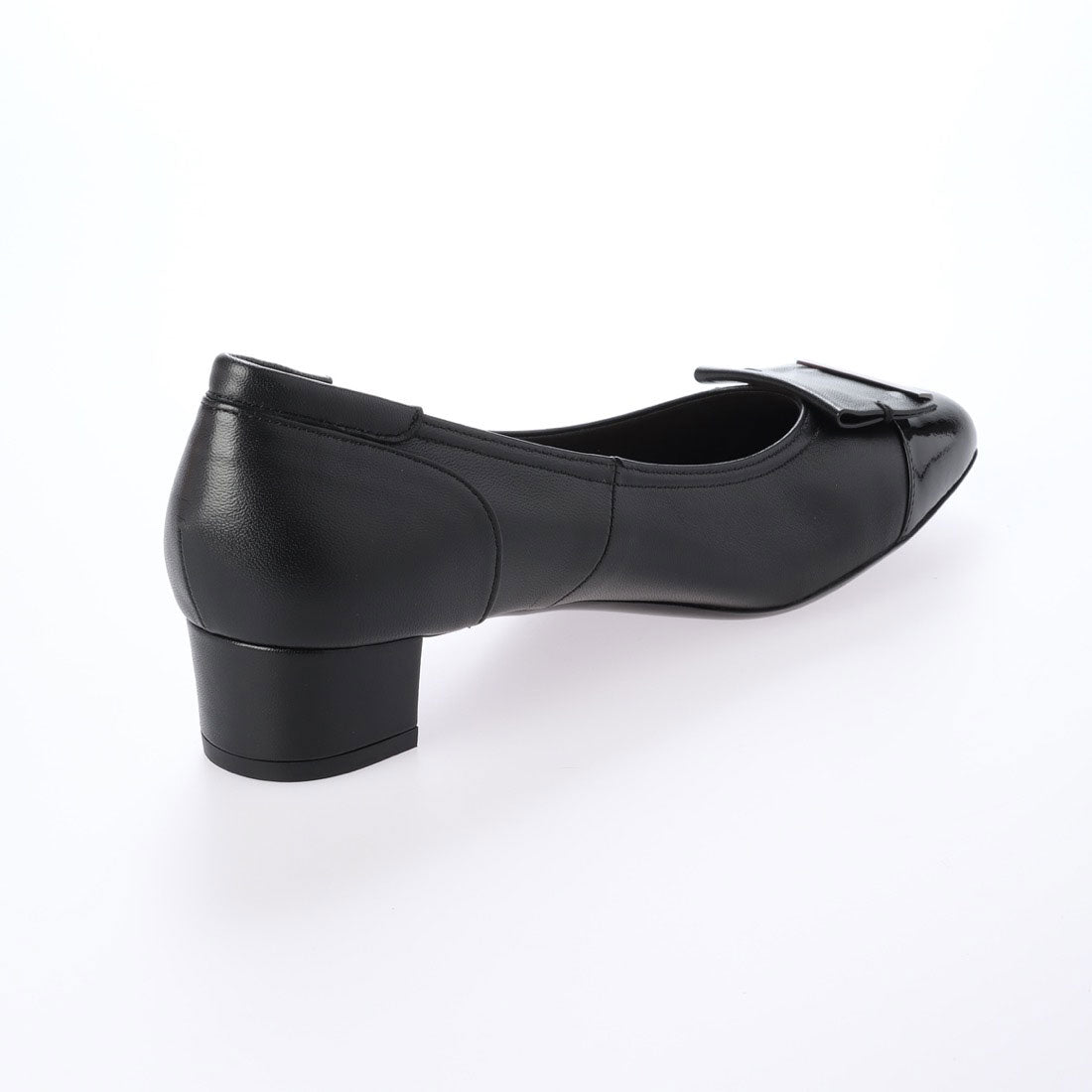 リズ ラフィーネ Riz raffinee 【3E】ローヒールスクエアパンプス