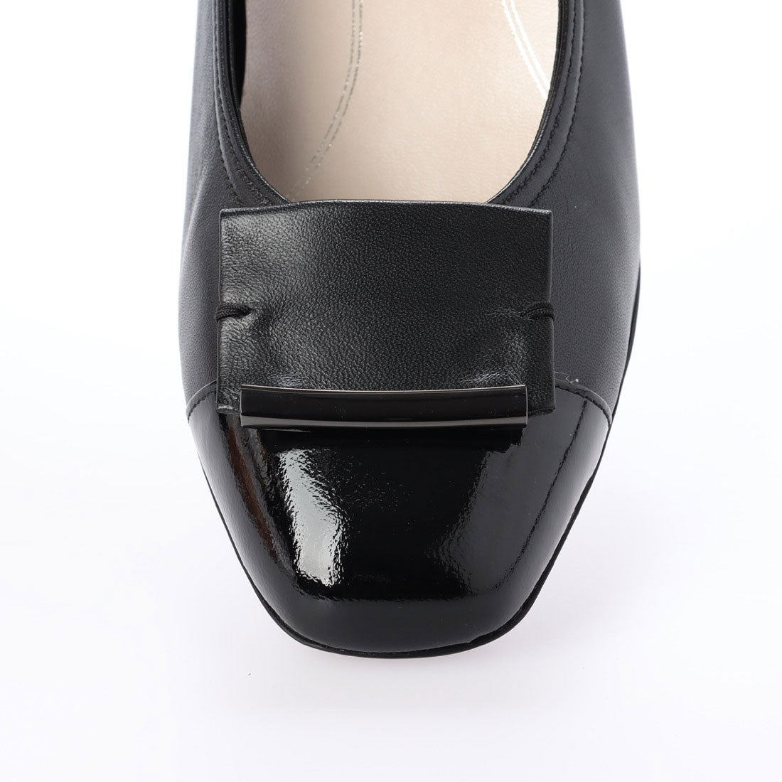 リズ ラフィーネ Riz raffinee 【3E】ローヒールスクエアパンプス