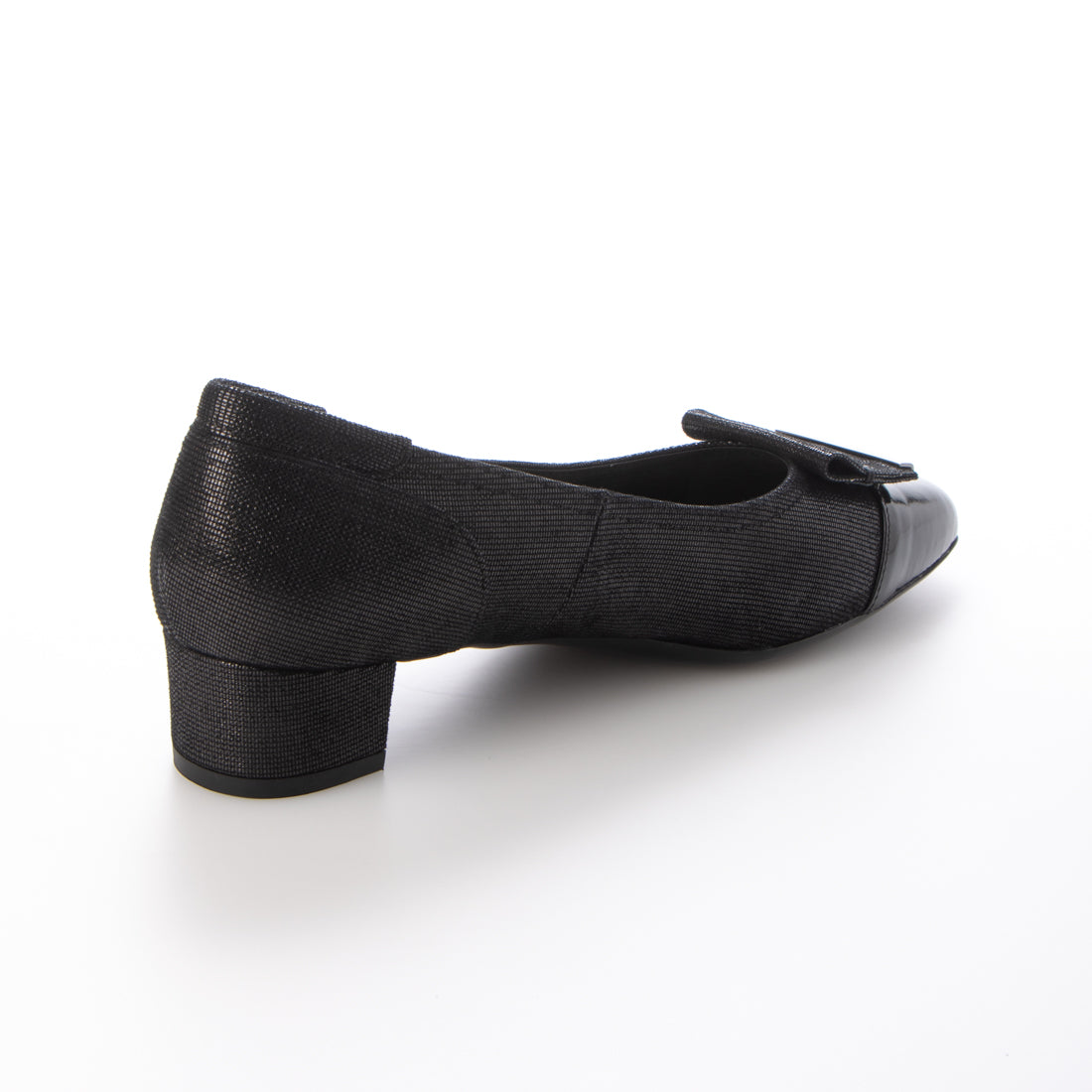 リズ ラフィーネ Riz raffinee 【3E】ローヒールスクエアパンプス